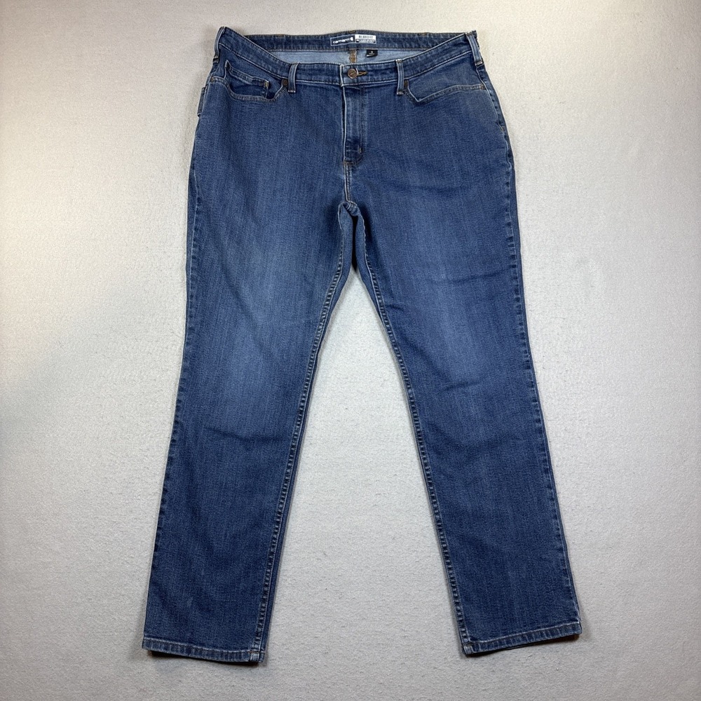 Women's Carhartt Jeans Relaxed Fit 18 Regular‎ MPT-2131  5 pocket